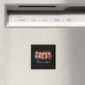 Fleece Navidad Christmas Spanish Sheep Santa Sheep マグネット (インサイチュ (食洗機))