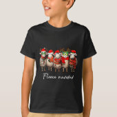 Fleece Navidad Christmas Spanish Sheep Santa Sheep Tシャツ (正面)