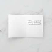 Fleece Navidad Cute Black Sheep Christmas カード (内部)