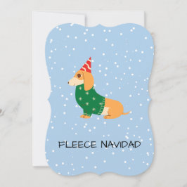 Fleece Navidad – Cute Sausage Dog シーズンカード