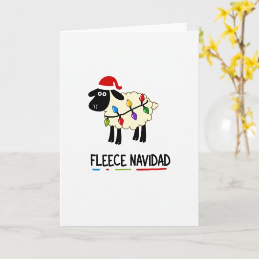 Fleece Navidad Funny Card カード (黄色い花)