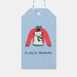 Fleece Navidad – Funny Christmas Sweater Design ギフトタグ