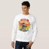 Fleece Navidad Funny Santa Frog Sweatshirt Mens スウェットシャツ (正面フル)