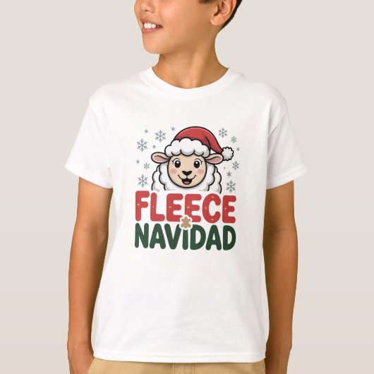 Fleece Navidad Holiday Throw Pillow  Tシャツ (正面)
