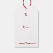 Fleece Navidad Sheep Lamb Santa ギフトタグ (裏面)