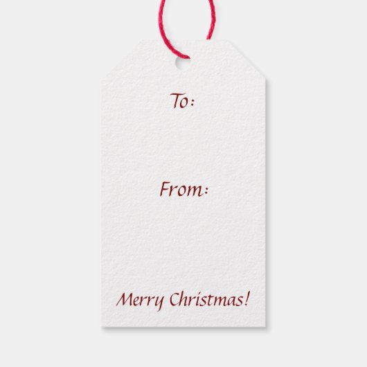 Fleece Navidad Sheep Lamb Santa ギフトタグ (裏面)