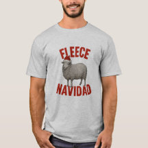 Fleece Navidad Sheep Pun クリスマスTシャツ