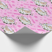 Fleece Navidad. Sheep Wrapping Paper ラッピングペーパー (角)