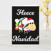 Fleece Navidad Shirt Funny Feliz Mexican Christmas カード (黄色い花)
