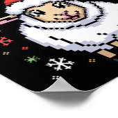 Fleece Navidad Ugly Sweater Funny Christmas Sheep  ポスター (角)