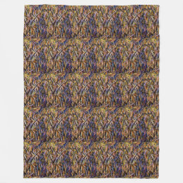 FleeceBlanketCarnivalGlassGrassWithOrangeMoldFungu フリースブランケット