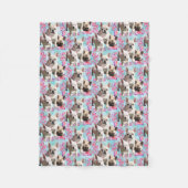 Fleecedecke französische Bulldogge フリースブランケット (正面)