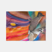 Fleecedecke französische Bulldoggen  フリースブランケット (正面(横))