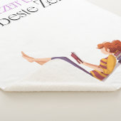 Fleecedecke für Buchliebhaberinnen – "Lesezeit" シェルパブランケット (3/4)