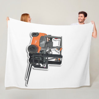 Fleecedecke mit Gabelstapler- Design フリースブランケット