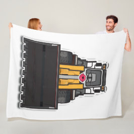 Fleecedecke mit "Lady Loader" Grafik フリースブランケット