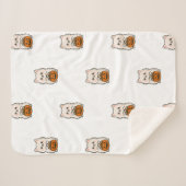 Fleecedeken Halloween – Schattige Pomeranian シェルパブランケット (正面(横))