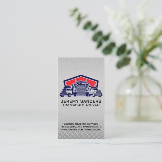 Fleet of Semi Trucks | Transport 名刺 (スタンド正面)