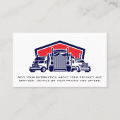 Fleet of Truck | Transport 名刺 (裏面)