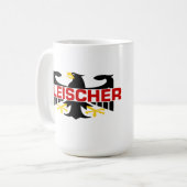Fleischerの姓 コーヒーマグカップ (正面左)