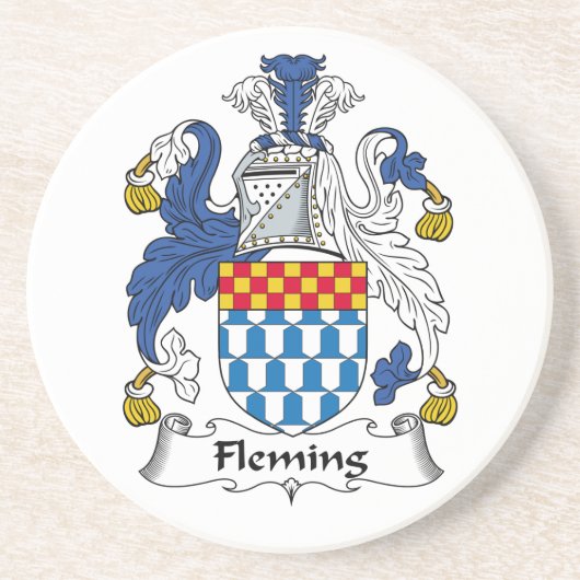 Flemingの家紋 コースター (正面)