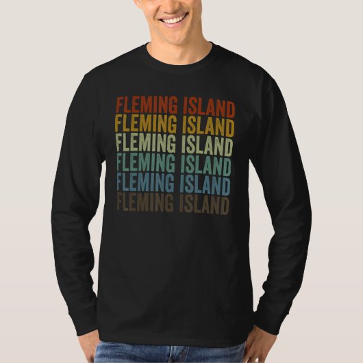 Fleming Island City Retro Tシャツ (正面)