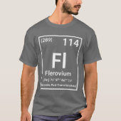 Flerovium要素（白） Tシャツ (正面)