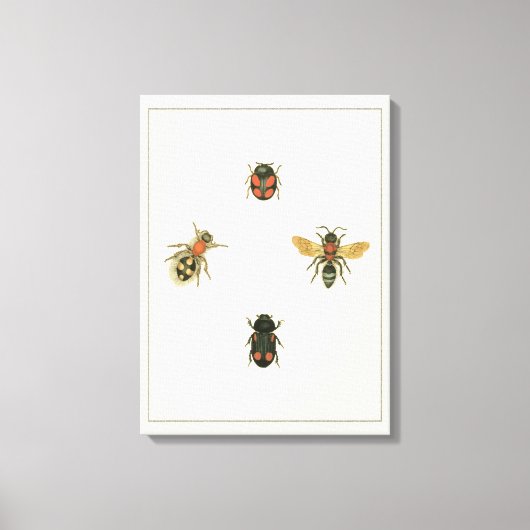 Fles and Beetles by Vision Studio キャンバスプリント (正面)
