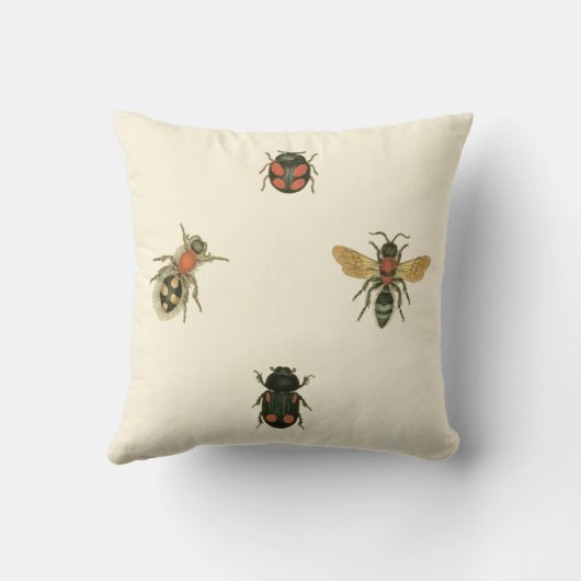 Fles and Beetles by Vision Studio クッション (裏面)