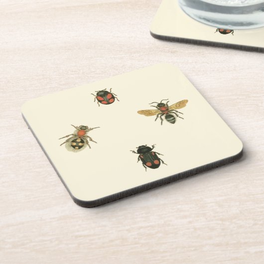 Fles and Beetles by Vision Studio コースター (左側)