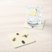 Fles and Beetles by Vision Studio スクエアペーパーコースター (インサイチュ)