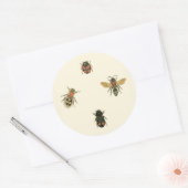 Fles and Beetles by Vision Studio ラウンドシール (封筒)