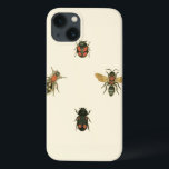 Fles and Beetles by Vision Studio iPhone 13ケース<br><div class="desc">このビジョンスタジオプリントは虫の好きな方のためかもしれない！ハエやカブトムシは黒い縁取りでクリーム色の背景に集ま縁どる。あなたもしは昆虫学に興味を持っているか、誰か知っている、これはピース素晴らしだ！</div>