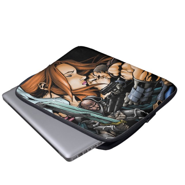 Flesh and Steel V4 design laptop sleeve ラップトップスリーブ (正面下部)