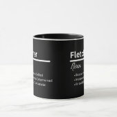 Fletcher Boy Name Definition Personalized Mug マグカップ (中央)