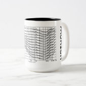 Fletcher Munsonのカーブ15のozのコーヒー・マグ ツートーンマグカップ (正面右)