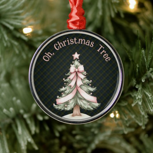 Fletcher of Dunans Scottish Tartan Christmas メタルオーナメント (ツリー)