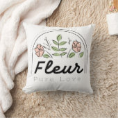 Fleur - 純愛フラワーロゴ クッション (ブランケット)