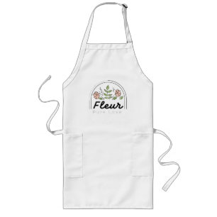 Fleur - 純愛フラワーロゴ ロングエプロン