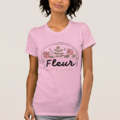 Fleur - 純粋な愛のフラワーロゴ tシャツ (正面)