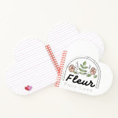 Fleur - 純粋な愛の花のロゴ ノートブック (内部)