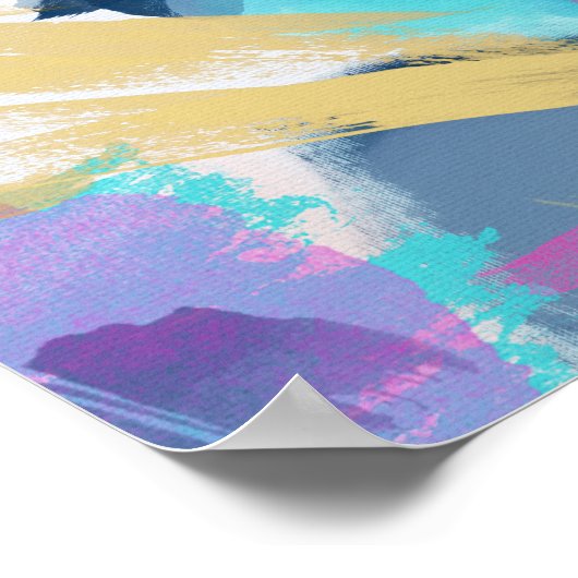 Fleur // Abstract Painting ポスター (角)