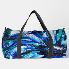 Fleur bleue ダッフルバッグ
