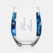 Fleur bleue Drinkware Set ステムなしワイングラス (右)