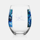 Fleur bleue Drinkware Set ステムなしワイングラス (左)