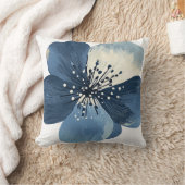 🌸 Fleur Bleue Éthérée クッション (ブランケット)