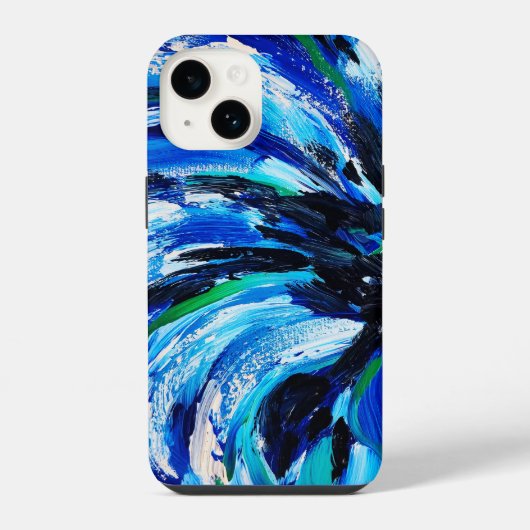 Fleur bleue iPhoneケース (裏面)