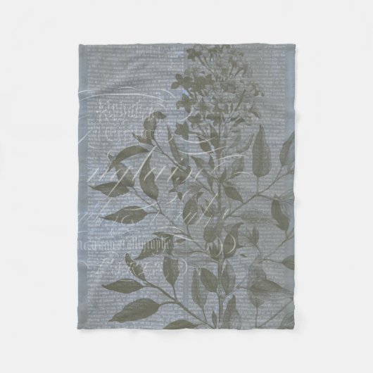 Fleur de Bleu I フリースブランケット (正面)