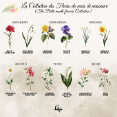 Fleur de février aquarelle botanique primevère ポスター