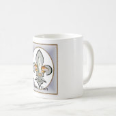 Fleur de Geaux Fish コーヒーマグカップ (正面右)